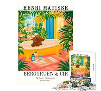 Puzzle per adulti da 1000 pezzi Henri Matisse stampa artistica per il bagno del cane giocattoli antistress regalo divertente per giochi educativi attività divertenti a casa dimensioni 38x52cm