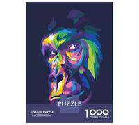 Puzzle Per Adulti Da 1000 Pezzi Hi Gorilla Puzzle Per Adulti Giochi Per Famiglie Sfida Difficile Difficile E Sfida 52x38cm/1000pcs