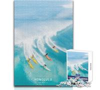 Puzzle per adulti da 1000 pezzi Honolulu Gioco di sfida unico Attività per famiglie Idee regalo Dimensioni 38x52cm