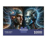 Puzzle Per Adulti Da 1000 Pezzi Humanoid Robot AI Technology Puzzle Per Adulti Giochi Rilassanti Per Divertimento in Famiglia Difficile E Stimolante 70x50cm/1000pcs