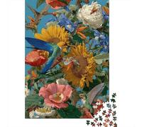 Puzzle Per Adulti Da 1000 Pezzi Hummingbirds And Flowers Puzzle Per Adolescenti Giocattolo Decorazione Da Parete Decorazione Da Parete Regali Unici Per Compleanno E Natale 52x38cm/1000pcs