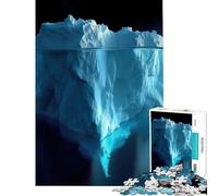 Puzzle per adulti da 1000 pezzi Iceberg nell'acqua di notte Gioco interattivo giocattolo avvincente per coltivare la pazienza Regalo per il Secret Santa Perfetto per passare il tempo durante