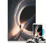 Puzzle per adulti da 1000 pezzi "Il Buco Nero" decorazione da parete oggetto d'arredo con pezzi di forma casuale completamente ad incastro 38x52cm