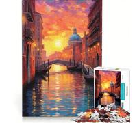 Puzzle per adulti da 1000 pezzi: Il Canal Grande di Venezia gioco rompicapo assemblaggio di figure ottimo regalo per gli appassionati di videogiochi 50x75cm