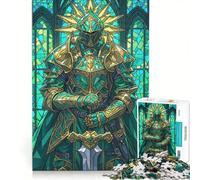 Puzzle per adulti da 1000 pezzi "Il Cavaliere Possente" gioco pratico impegnativo da completare collezione d'artista belle arti 50x75cm