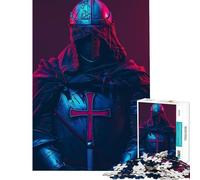 Puzzle per adulti da 1000 pezzi il Cavaliere Templare in stile retrò Un gioco avvincente per coltivare la pazienza un'attività pratica da fare a casa Decorazione da parete regalo per donne e uomini