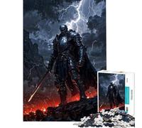 Puzzle per adulti da 1000 pezzi "Il cavaliere temprato dalla tempesta" gioco interattivo gioco intellettuale regalo per donne e uomini antistress (dimensioni 38x52cm)