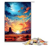 Puzzle per adulti da 1000 pezzi Il deserto è circondato da schizzi Un sacco di puzzle colorati e divertenti per tutta la famiglia adolescenti dai Dimensioni 75x50 cm