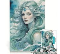 Puzzle per adulti da 1000 pezzi: Il dio norreno Njord raffigurato come una donna gioco rompicapo interazione genitore-figlio rafforza l'amore tra le coppie 38x26cm