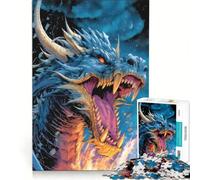 Puzzle per adulti da 1000 pezzi "Il Dominio dei Draghi", gioco divertente, decorazione perfetta, con pezzi di forma casuale completamente ad incastro 38x52cm