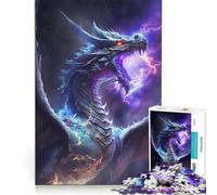 Puzzle per adulti da 1000 pezzi "Il Drago Sovrano della Galassia", gioco rompicapo, impegnativo da completare, collezione d'artista, belle arti 38x52cm