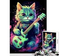 Puzzle per adulti da 1000 pezzi Il gatto Asheera Giocattoli fai da te Opera d'arte Regalo per gioco educativo Migliorare l'amore tra coppie Dimensioni 38x26cm