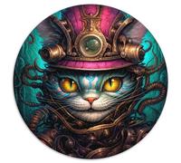 Puzzle per adulti da 1000 pezzi "Il gatto col cappello", puzzle in cartone ideali per il divertimento in famiglia, regalo perfetto per feste e compleanni 67,5x67,5 cm