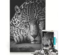 Puzzle per adulti da 1000 pezzi "Il giaguaro è stanco", poster, giocattolo educativo, disegno da assemblare, collezione d'artista, belle arti 38x52cm