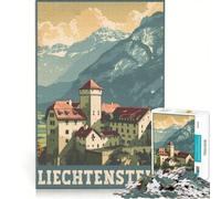 Puzzle per adulti da 1000 pezzi: Il gioiello nascosto del Liechtenstein, un gioco pratico, divertente e spiritoso, perfetto per la lista dei desideri con Babbo Natale 50x75cm