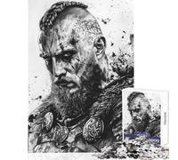 Puzzle per adulti da 1000 pezzi "Il Grande Guerriero Nordico" - Gioco Impossibile - Sfida Difficile - Giocattolo Educativo per Rafforzare l'Amore di Coppia (50X75cm)