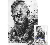 Puzzle per adulti da 1000 pezzi "Il Grande Guerriero Nordico" - Gioco Impossibile - Sfida Difficile - Giocattolo Educativo per Rafforzare l'Amore di Coppia (52X38cm)