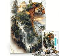 Puzzle per adulti da 1000 pezzi "Il Guardiano della Forza della Giungla", decorazione da parete, divertimento per tutta la famiglia, ideale come regalo per tutta la famiglia 38x26cm