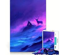 Puzzle per adulti da 1000 pezzi "Il guardiano di Aurora",con disegni nitidi e dettagliati,gioco divertente per la concentrazione,momento di relax,regalo di Natale 38x52cm