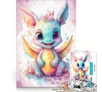 Puzzle per adulti da 1000 pezzi Il mio piccolo drago amico antistress da assemblare compleanno e Natale 38x52cm