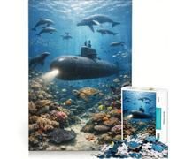 Puzzle per adulti da 1000 pezzi, "Il mondo nascosto sotto la superficie", con motivi da assemblare, gioco educativo, regalo di Babbo Natale segreto, 50x75cm