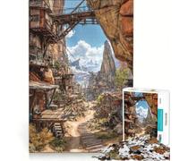 Puzzle per adulti da 1000 pezzi "Il passaggio dei fuorilegge" gioco educativo difficile e stimolante regalo di Natale o compleanno 38x26cm