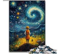 Puzzle per adulti da 1000 pezzi, Il piccolo principe del cielo notturno, ideale per gli innamorati, perfetto regalo di Natale, Capodanno, San Valentino, 50X75CM