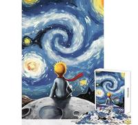 Puzzle per adulti da 1000 pezzi Il piccolo principe e La notte stellata Giocattoli antistress Idee regalo Gioco educativo Decompressione intellettuale Dimensioni 38x26cm