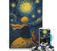 Puzzle per adulti da 1000 pezzi "Il Piccolo Principe e la Volpe" decorazione da parete oggetto d'arredo con pezzi di forma casuale completamente ad incastro 38x26cm