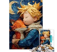 Puzzle per adulti da 1000 pezzi "Il Piccolo Principe e la Volpe" Gioco per famiglie ideale per migliorare la memoria regalo di Natale o di compleanno (dimensioni 38x26cm)