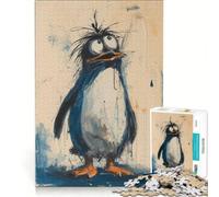 Puzzle per adulti da 1000 pezzi "Il pinguino perduto" gioco educativo decorazione per la casa per rafforzare l'amore tra le coppie 38x52cm