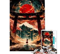 Puzzle per adulti da 1000 pezzi il potere del cancello Torii puzzle per adolescenti gioco per famiglie divertente e spiritoso regalo di compleanno e unico (dimensioni 38x52cm)