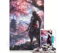 Puzzle per adulti da 1000 pezzi "Il potere del samurai" gioco rilassante antistress intellettuale regalo di compleanno regalo di viaggio 38x52cm