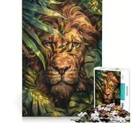Puzzle per adulti da 1000 pezzi Il Re della Giungla gioco rompicapo difficile compleanno e Natale 38x52cm