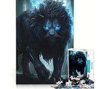 Puzzle per adulti da 1000 pezzi, Il Re Leone arrabbiato, gioco rilassante, difficile, lista dei desideri con Babbo Natale 38x26cm