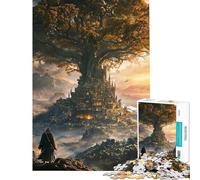 Puzzle per adulti da 1000 pezzi Il Regno del Grande Albero - Gioco interattivo per adulti - Decorazione perfetta compleanni e Natale (Dimensioni 38x52cm)