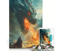 Puzzle per adulti da 1000 pezzi "Il respiro del drago", gioco rompicapo, decorazione da parete, lista dei desideri con Babbo Natale 50x75cm