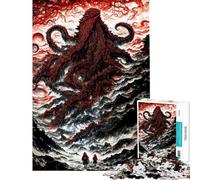 Puzzle per adulti da 1000 pezzi "Il richiamo di Cthulhu" gioco antistress difficile ideale come regalo di compleanno (dimensioni 50x75cm)