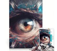Puzzle per adulti da 1000 pezzi "Il risveglio dello sguardo", decorazione da parete, passatempo per le vacanze a casa, gioco dal design accattivante, 38x26cm