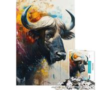 Puzzle per adulti da 1000 pezzi Il sacro bufalo d'acqua Gioco di puzzle per adulti giochi per famiglie analisi e logica compleanno e Natale (dimensioni 38x26cm)
