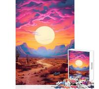 Puzzle per adulti da 1000 pezzi Il sentiero del deserto Giocattoli antistress Idee regalo Gioco educativo Decompressione intellettuale Dimensioni 38x52cm