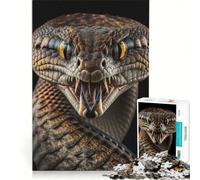 Puzzle per adulti da 1000 pezzi "Il serpente arrabbiato", gioco pratico, ideale per passare il tempo durante le vacanze a casa e per rafforzare l'amore di coppia 50x75cm