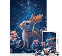 Puzzle per adulti da 1000 pezzi "Il sogno del coniglietto stellato" - Gioco impossibile regalo di compleanno decorazione per la casa giocattolo che aiuta ad allenare la mente (38x26cm)
