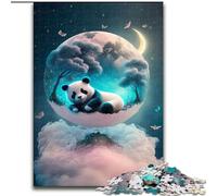 Puzzle per adulti da 1000 pezzi "Il sogno del panda" in legno, perfetto per decorare la casa o l'ufficio, regalo di Natale ideale, 50x75cm, gioco interattivo per famiglie