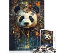 Puzzle per adulti da 1000 pezzi "Il sogno del panda mistico" gioco antistress modello da assemblare regalo di compleanno regalo (dimensioni 38x26cm)
