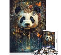 Puzzle per adulti da 1000 pezzi "Il sogno del panda mistico" rompicapo stimolante sfida difficile antistress attività divertenti da fare a casa (50x75cm)