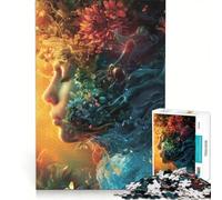 Puzzle per adulti da 1000 pezzi "Il sogno della natura - Espressione floreale" gioco impossibile migliora la memoria con pezzi di forma casuale completamente ad incastro 50x75cm
