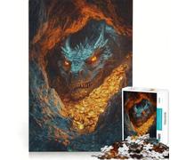Puzzle per adulti da 1000 pezzi "Il tesoro del drago", giocattolo educativo, da assemblare, collezione d'artista, belle arti 38x52cm
