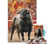 Puzzle per adulti da 1000 pezzi: Il Toro di Corrida, un gioco pratico, divertente e spiritoso, perfetto come idea regalo con Babbo Natale 38x26cm