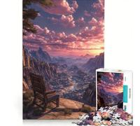 Puzzle per adulti da 1000 pezzi "Il Trono della Polvere" gioco interattivo difficile e stimolante collezione d'artista belle arti 50x75cm